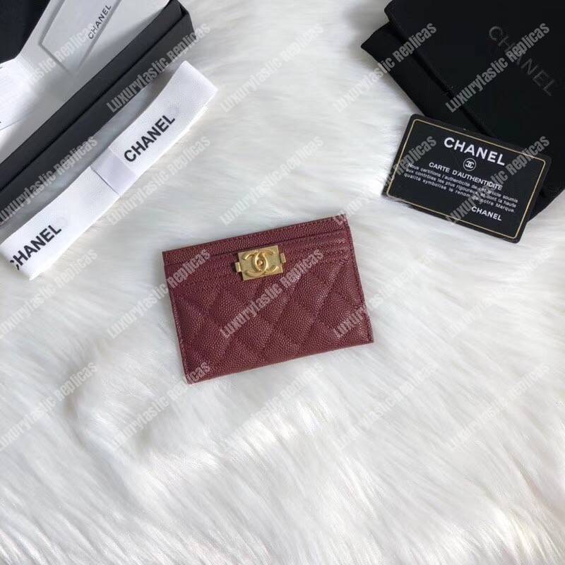 Ch*el boy card holder maroon
