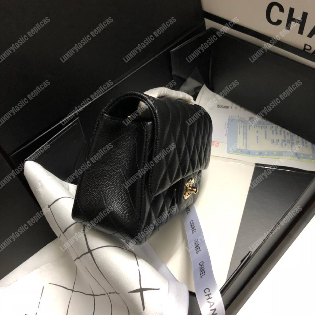 Ch*el mini flap bag black