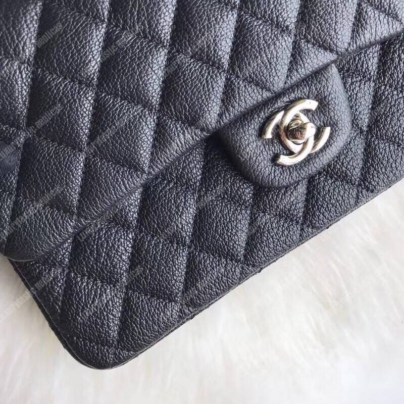 Ch*el medium classic handbag black