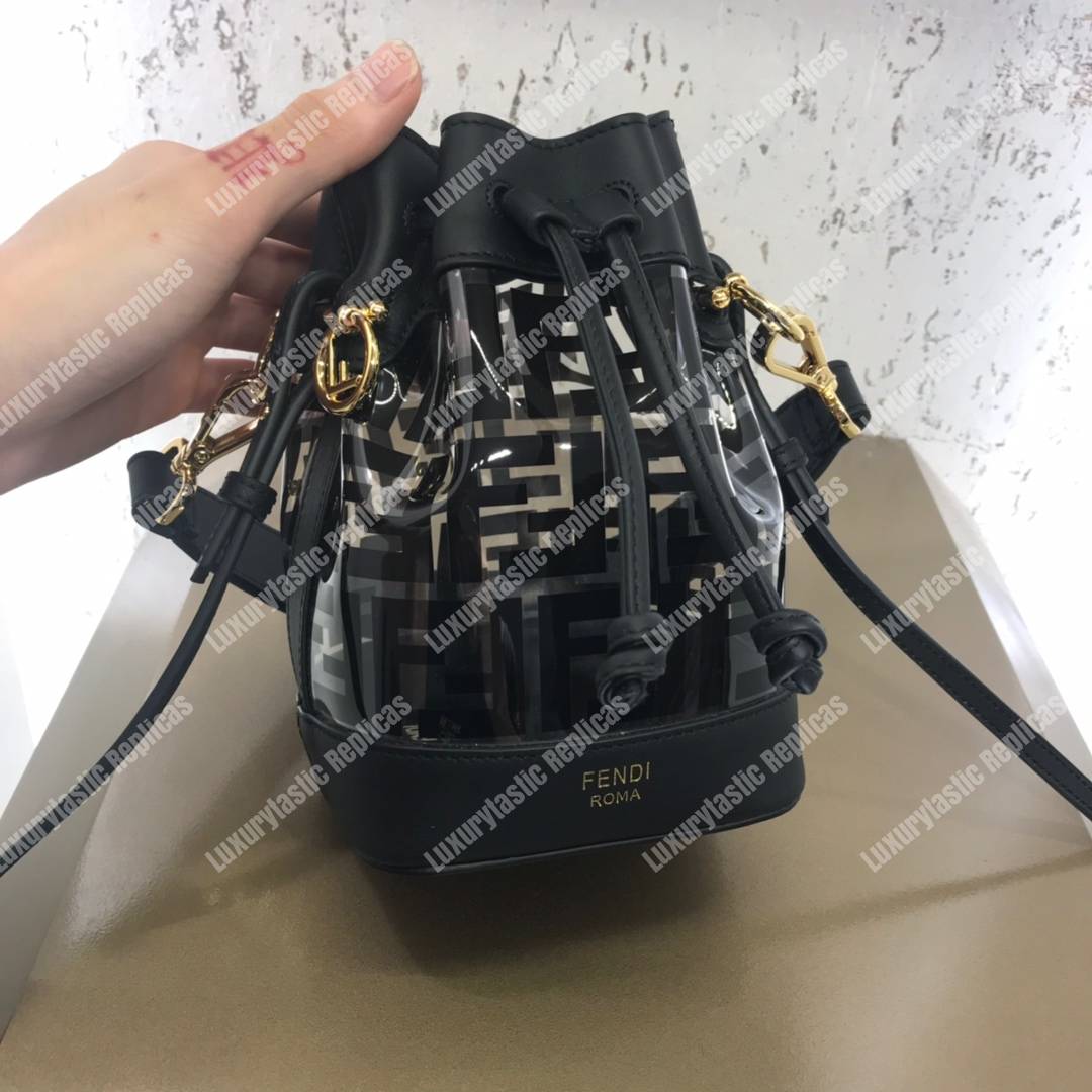 F**di mon tresor polyurethane mini bag black
