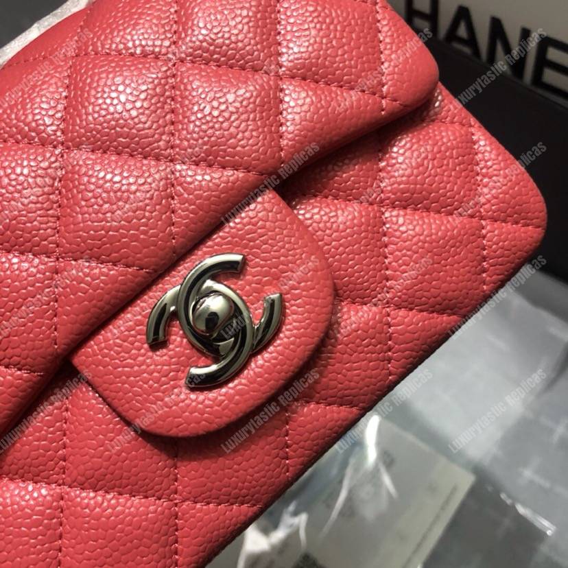 Ch*el mini flap bag red