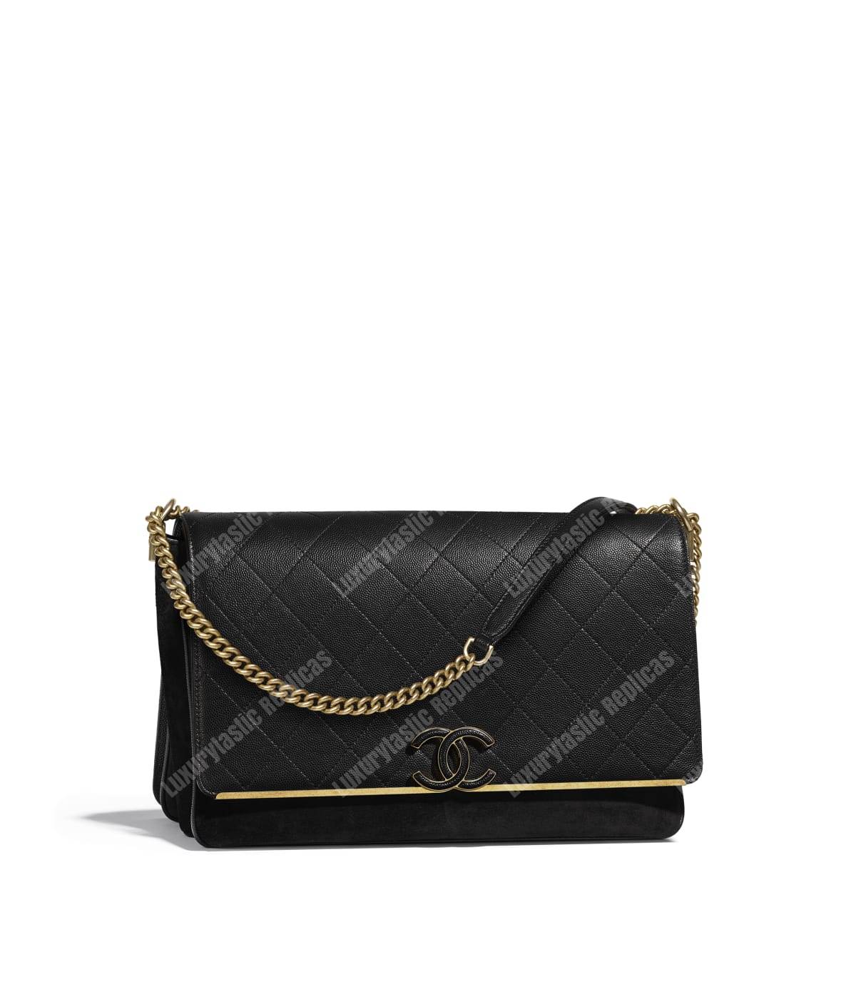 Ch*el classic flap bag black