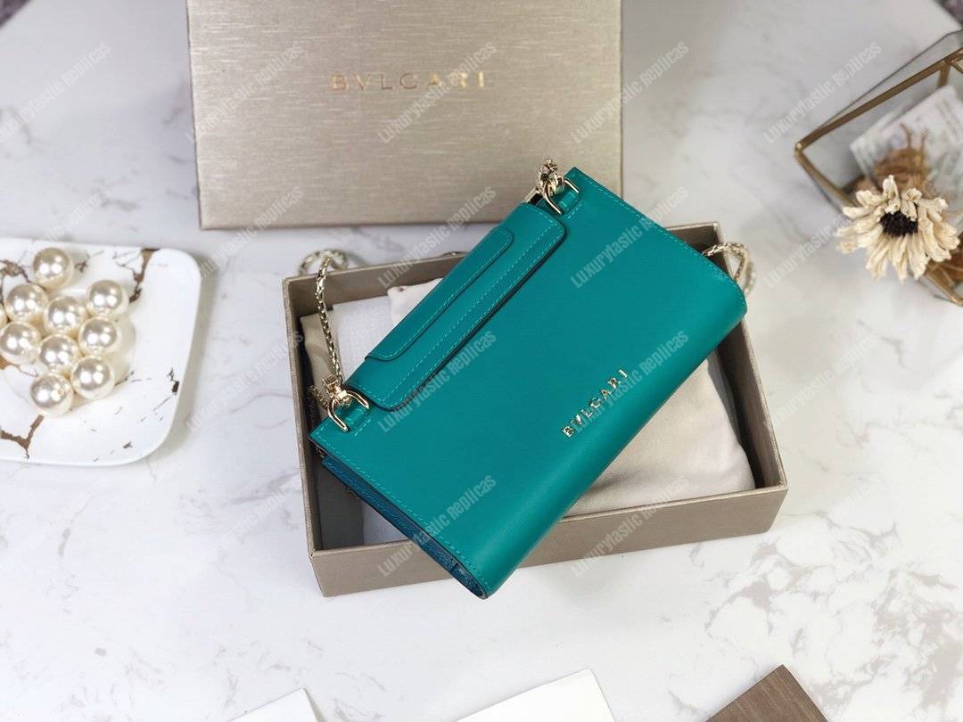 BVL Serpenti Forever Techno-Hybrid Wallet Deep Jade