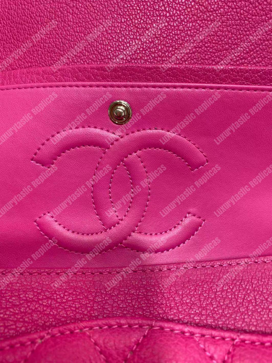 Ch*el medium classic handbag pink