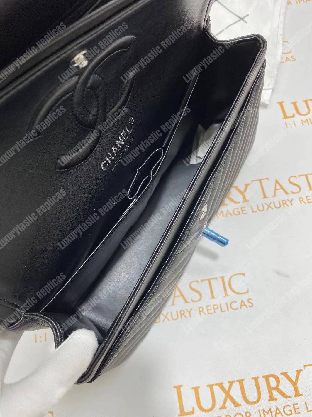 Ch*el classic medium handbag black