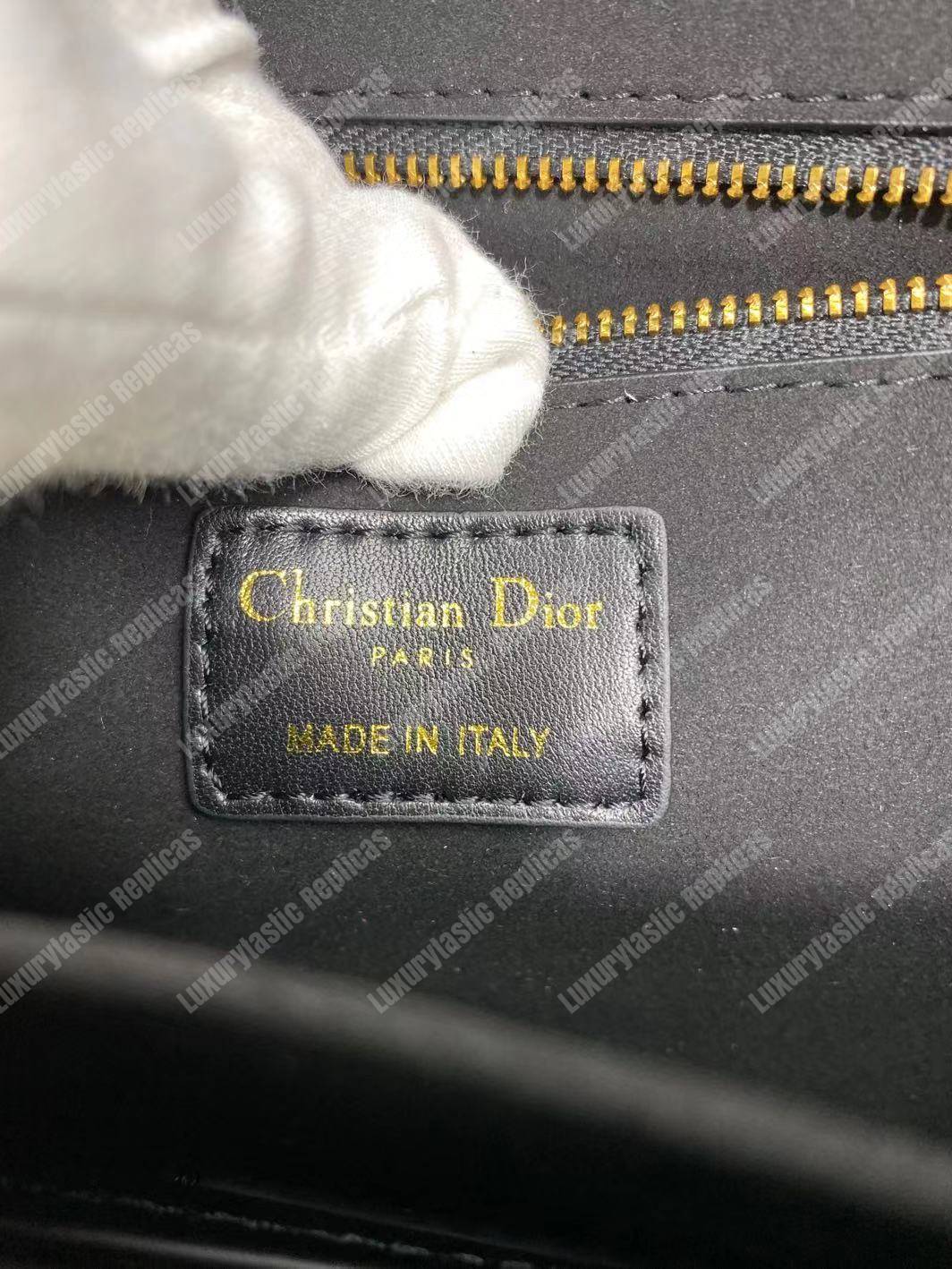 D*or lambskin D*oraddict flap bag black