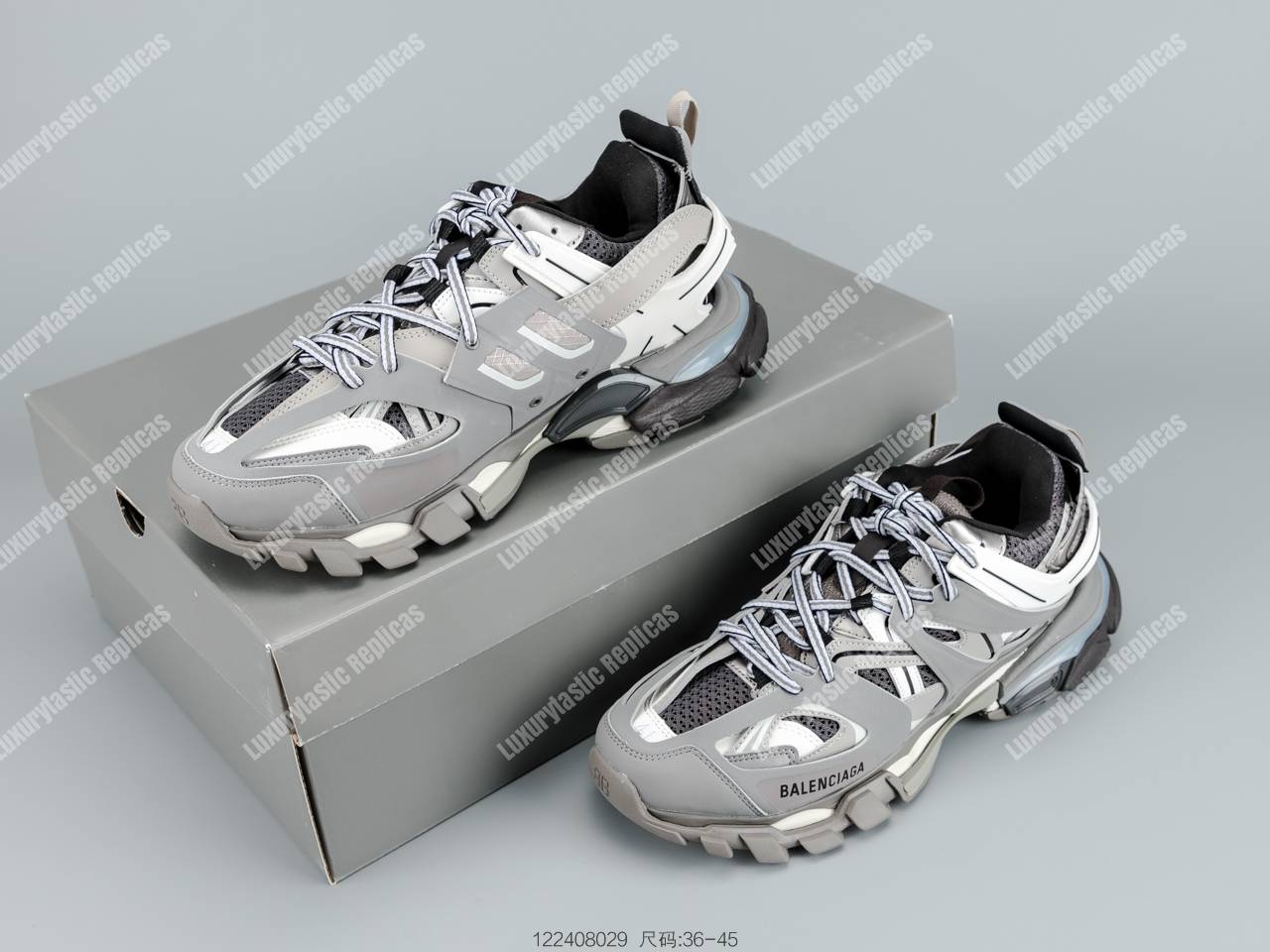 Ba*len*cia*ga track sneaker grey / white