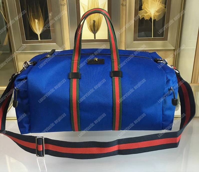 G*u*i technical canvas duffle blue