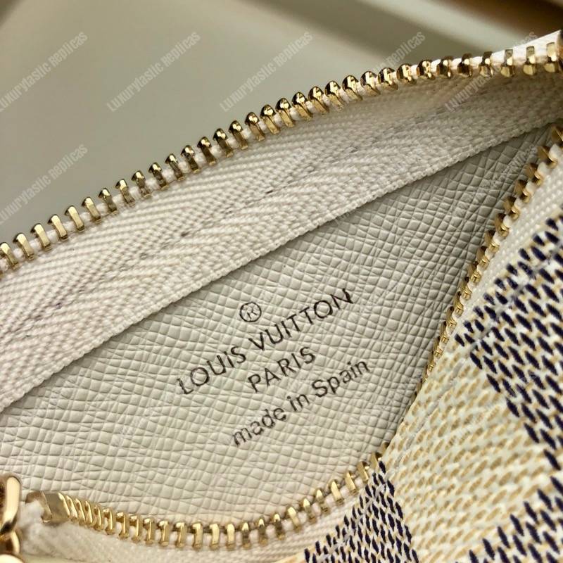 LV Key Pouch Damier Azur Canvas
