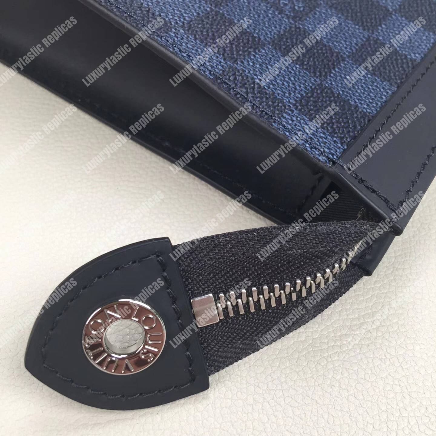 LV Pochette Voyage MM Damier Cobalt Canvas