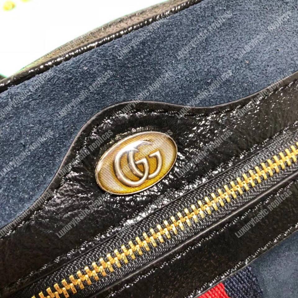 G*u*i ophidia suede mini bag blue