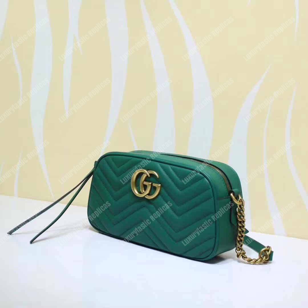 G*u*i gg marmont small matelassé shoulder bag aquamarine