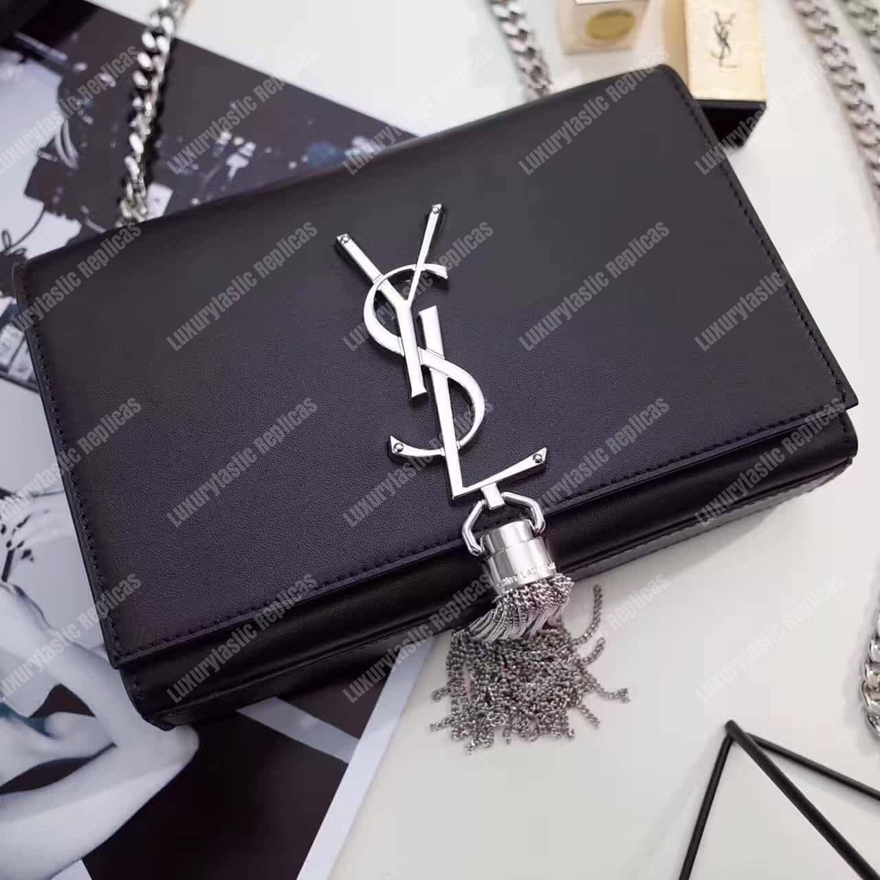 Saint Laurent Classic Small Kate Tassel Chain Black