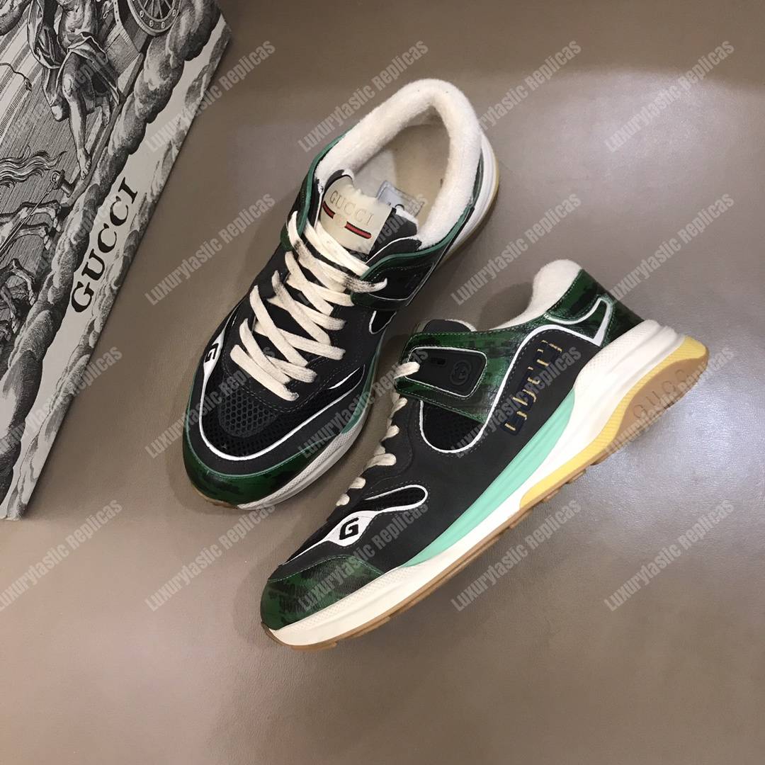 G*u*i ultrapace sneaker green/grey lining