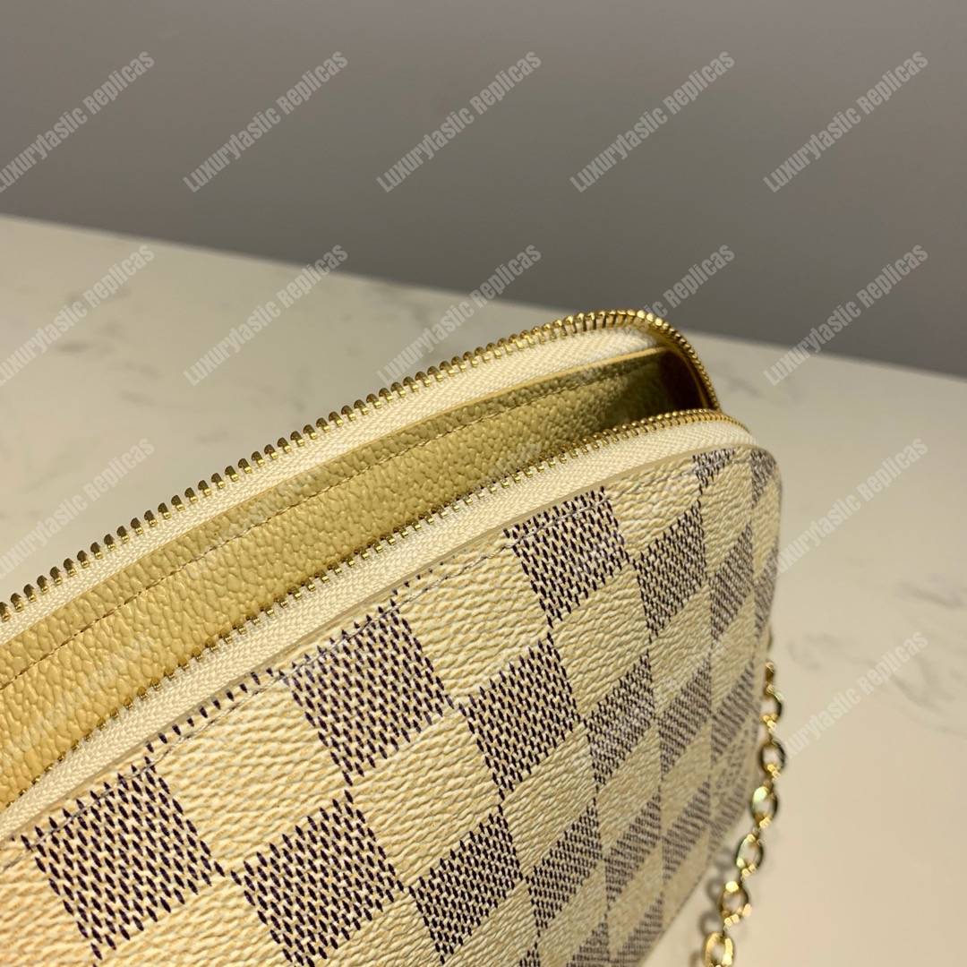 LV Cosmetic Pouch GM Damier Azur Canvas