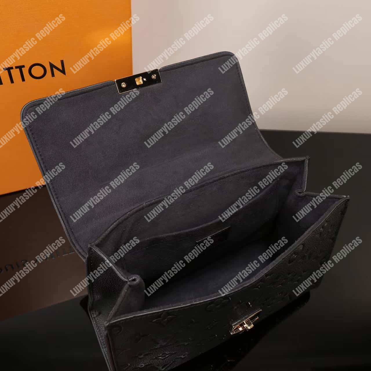LV Saint Sulpice PM Monogram Empreinte Leather Noir