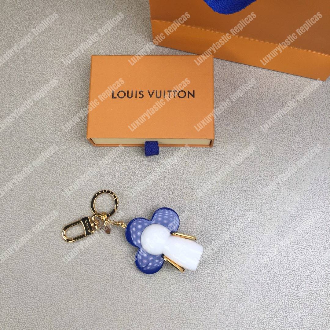 LV Vivienne Monogram Giant Bag Charm and Key Holder Blue