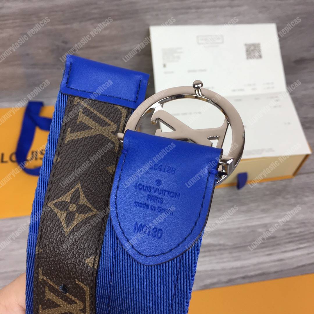 LV Circle 40mm Belt Blue