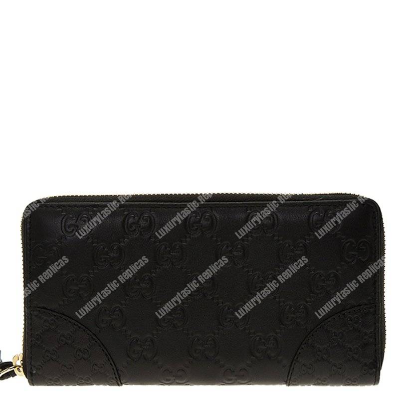 G*u*i gg bree G*u*issima zip around wallet black