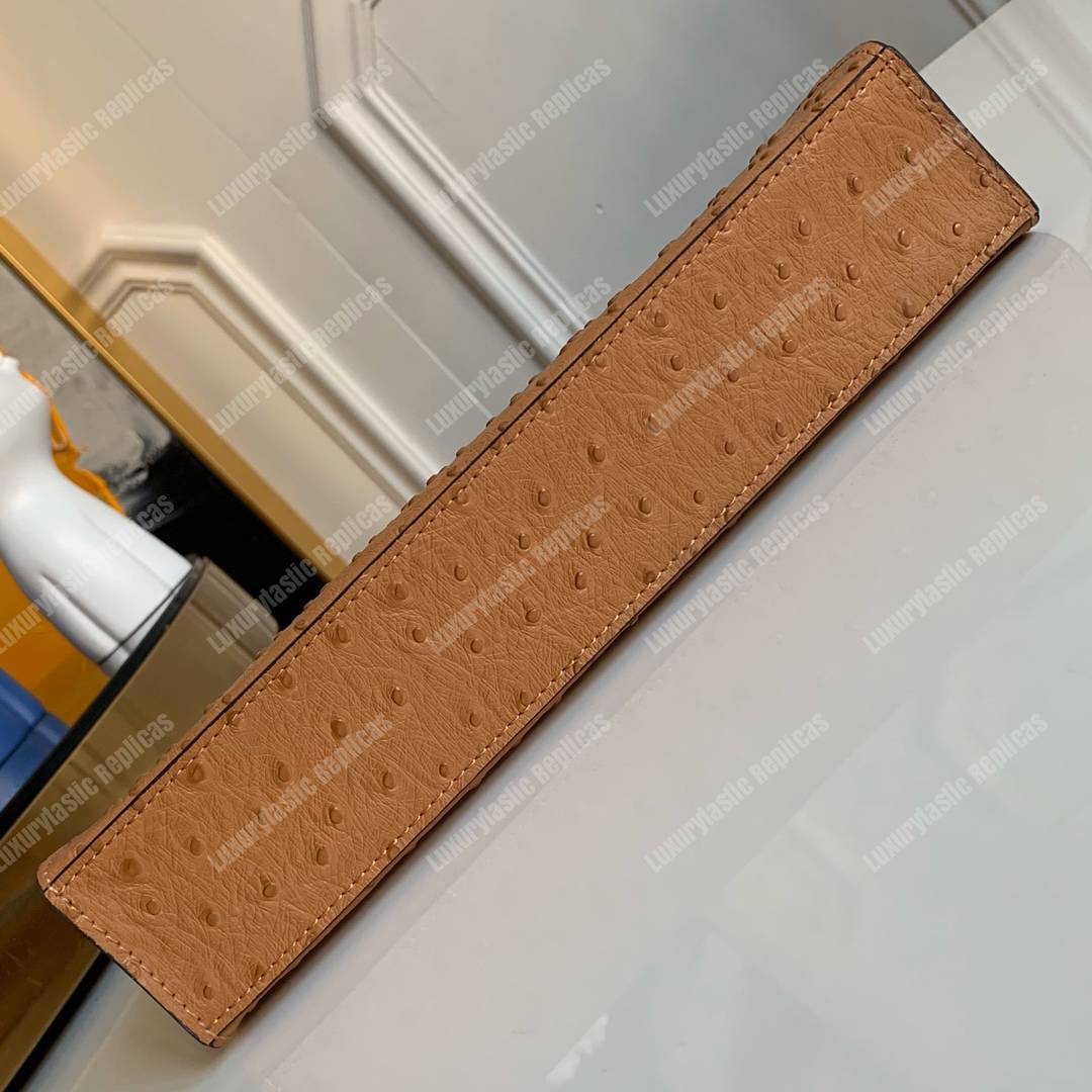 LV Pochette Voyage Ostrich Skin