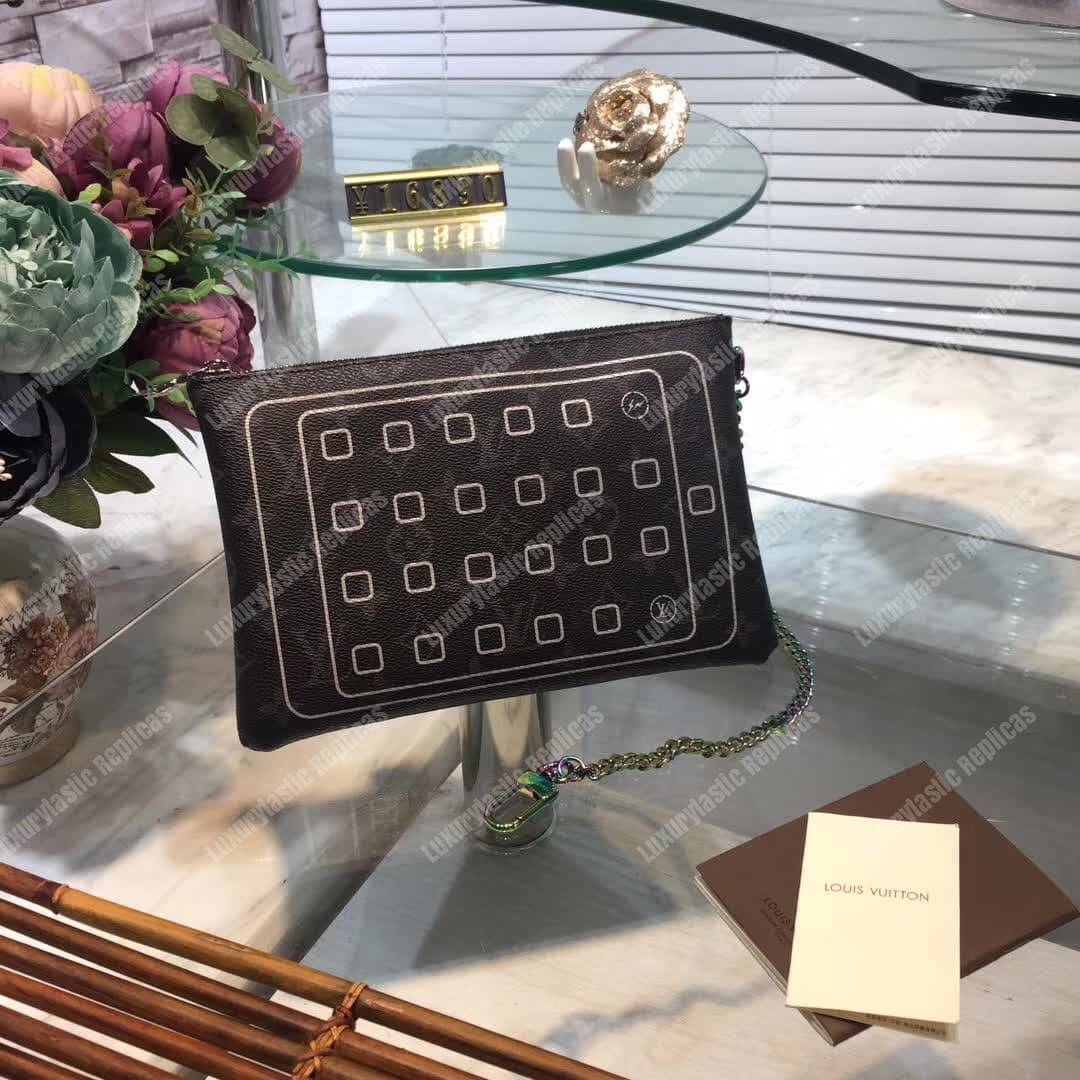 LV Ipad Pouch Monogram Eclipse Flash