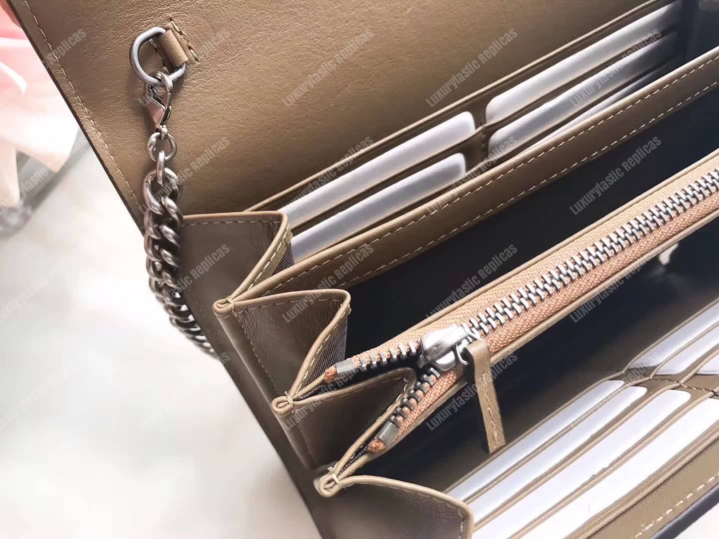 G*u*i dionysus suede mini chain bag taupe