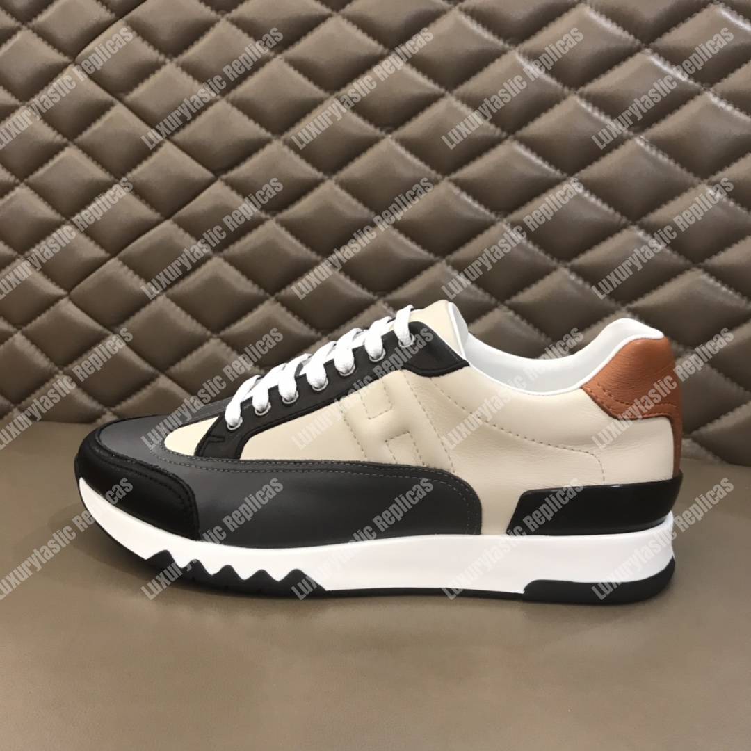 H**mes trail sneaker white/grey