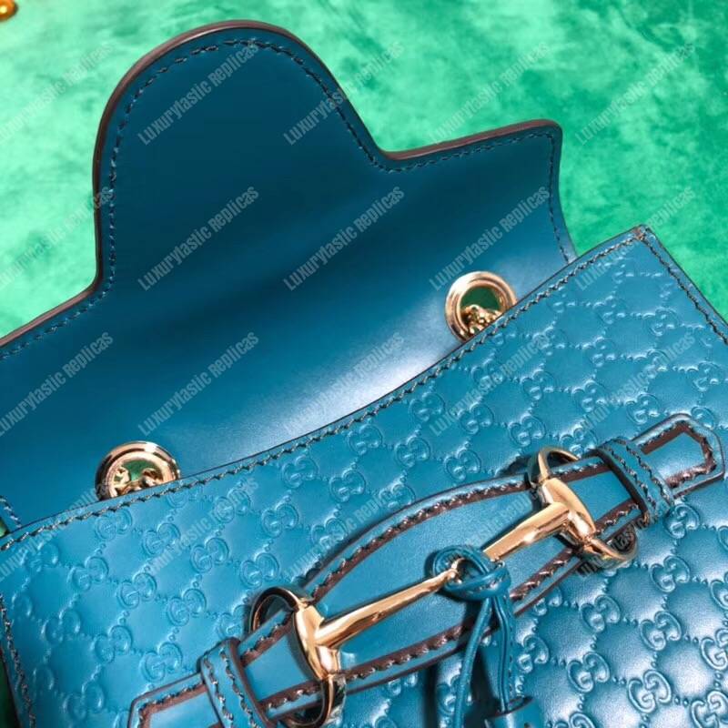 G*u*i emily mini micro G*u*issima bag blue