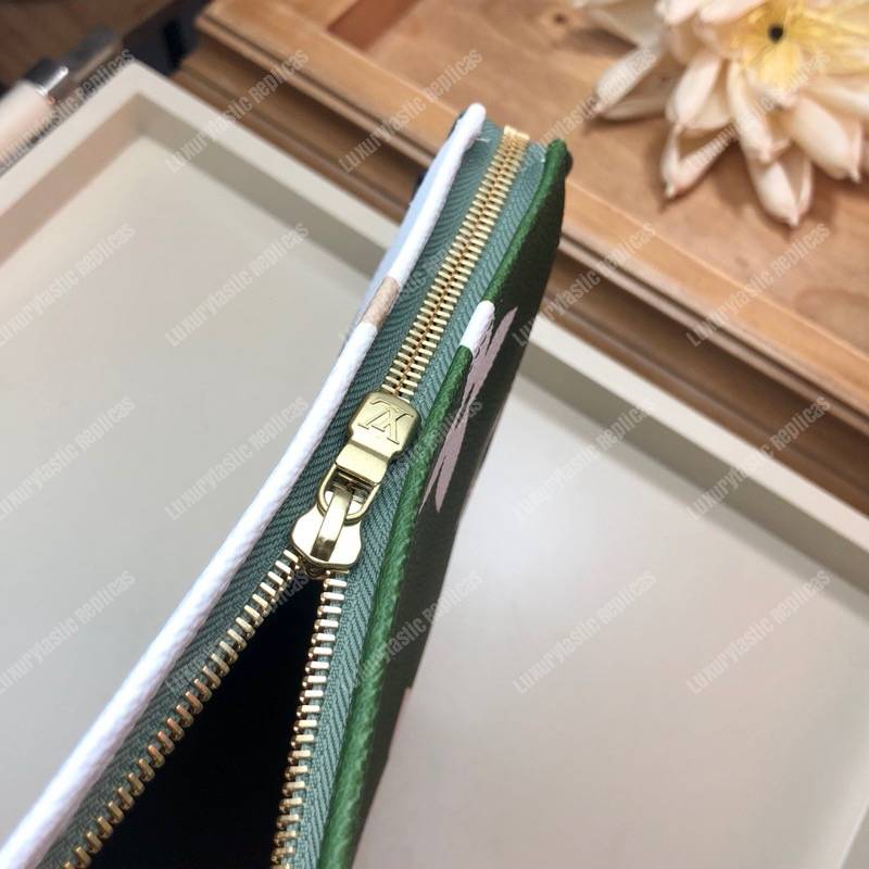 LV Toilet Pouch XL Monogram Khaki