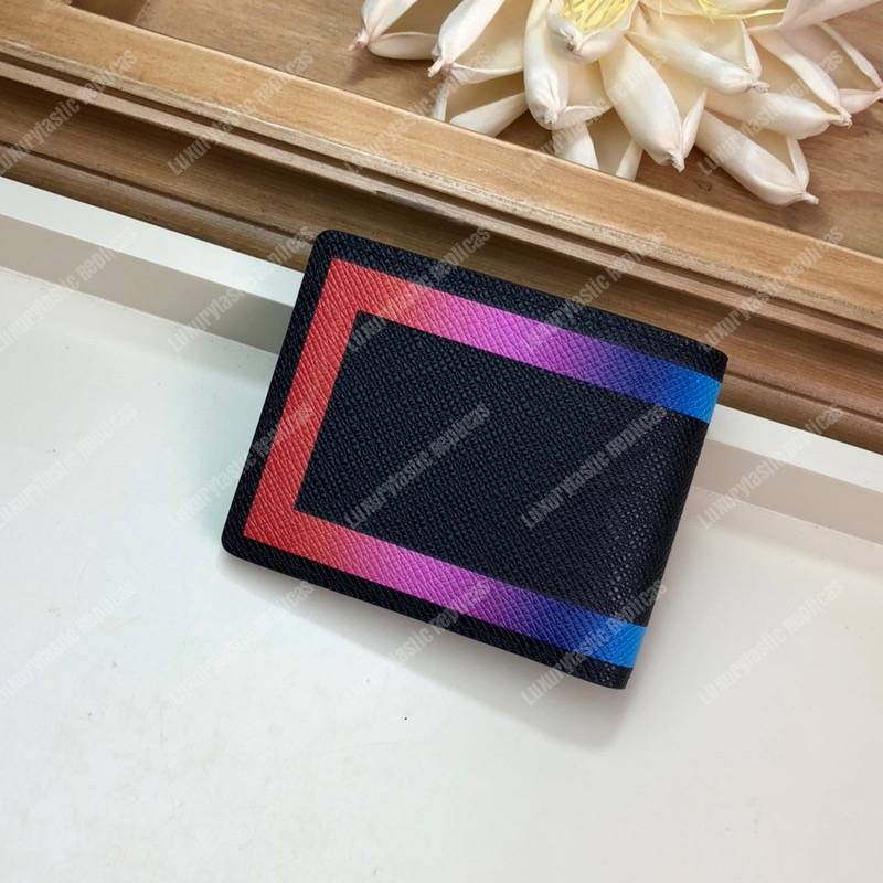 LV Abloh Slender Wallet Taiga