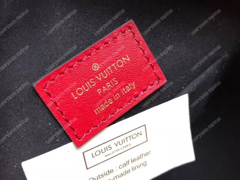 LV Boite Chapeau Souple Monogram Vernis Leather Rouge