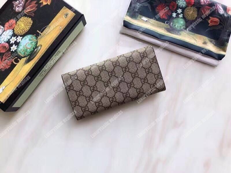 G*u*i neo vintage sup*e continental wallet red