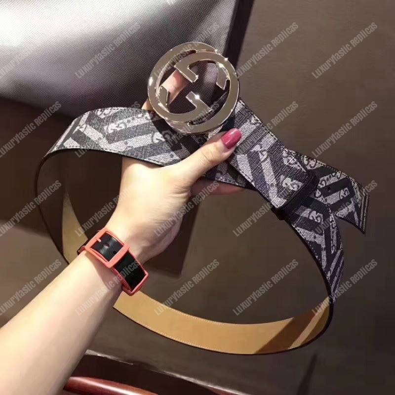 G*u*i gg caleido belt with interlocking g buckle