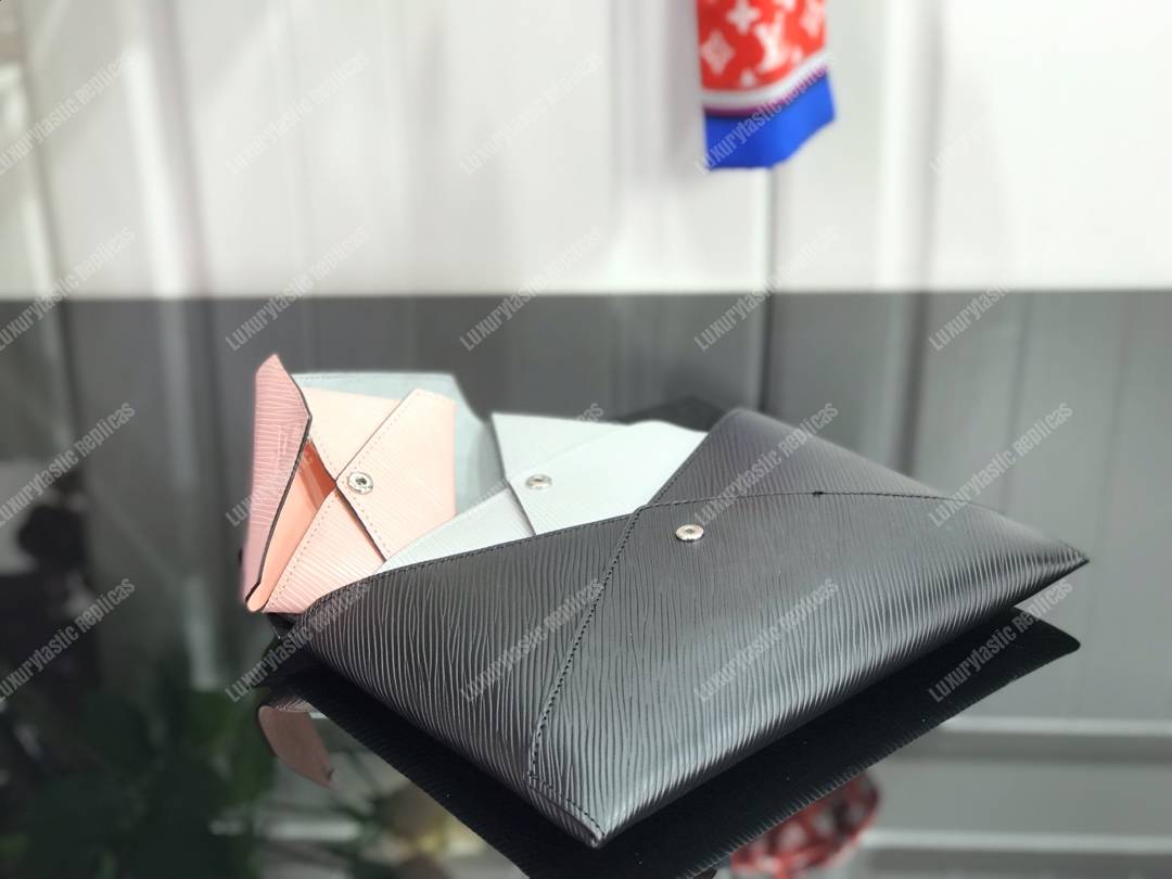LV Pochette Kirigami Epi Leather 3-in-1 Black/Silver/Rose Ballerine