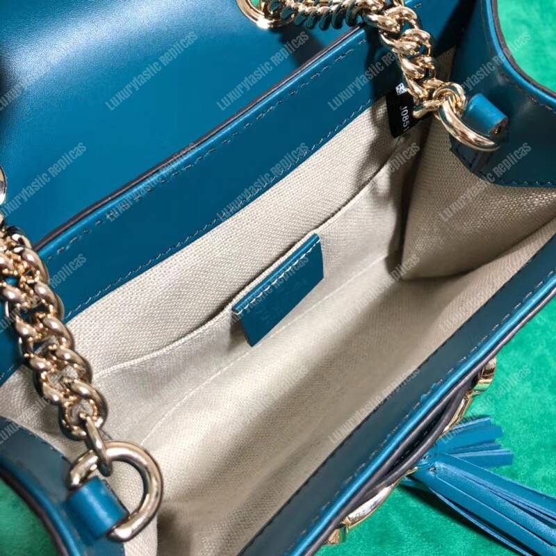 G*u*i emily mini micro G*u*issima bag blue