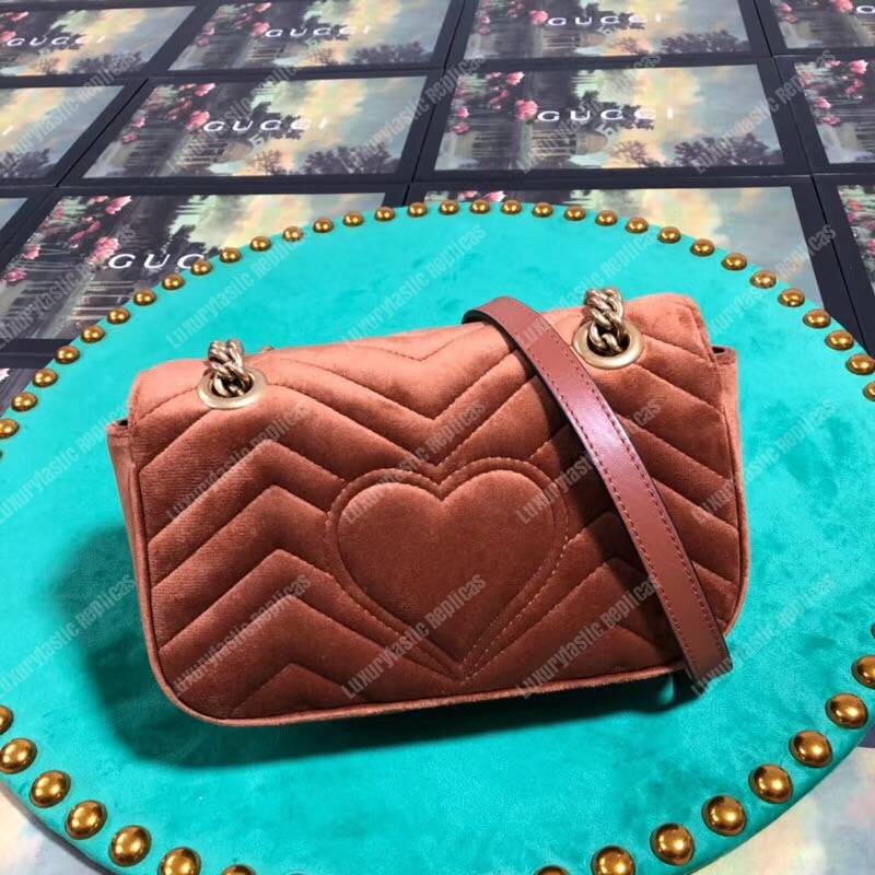 G*u*i gg marmont velvet mini bag