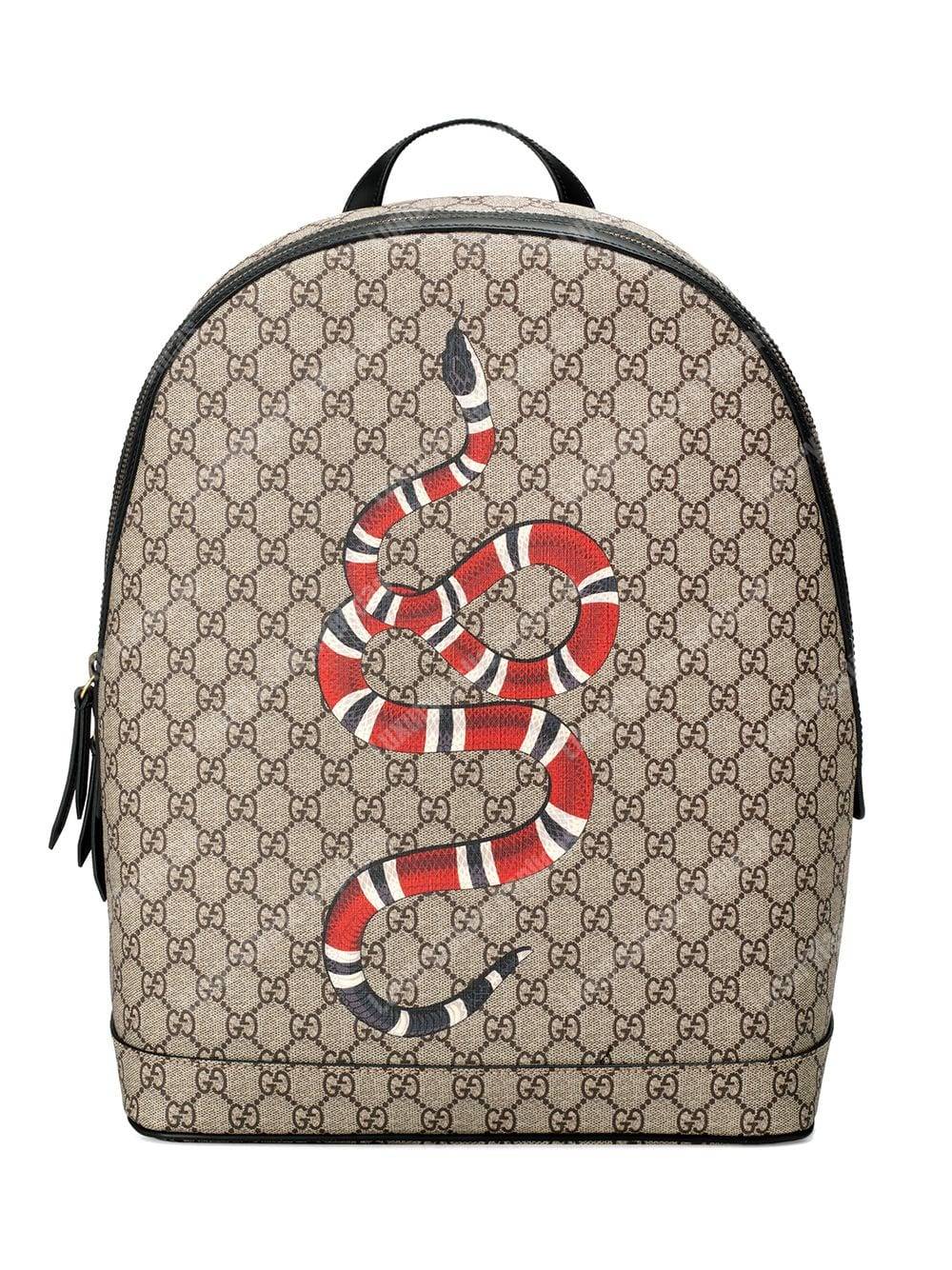 G*u*i kingsnake print gg sup*e backpack