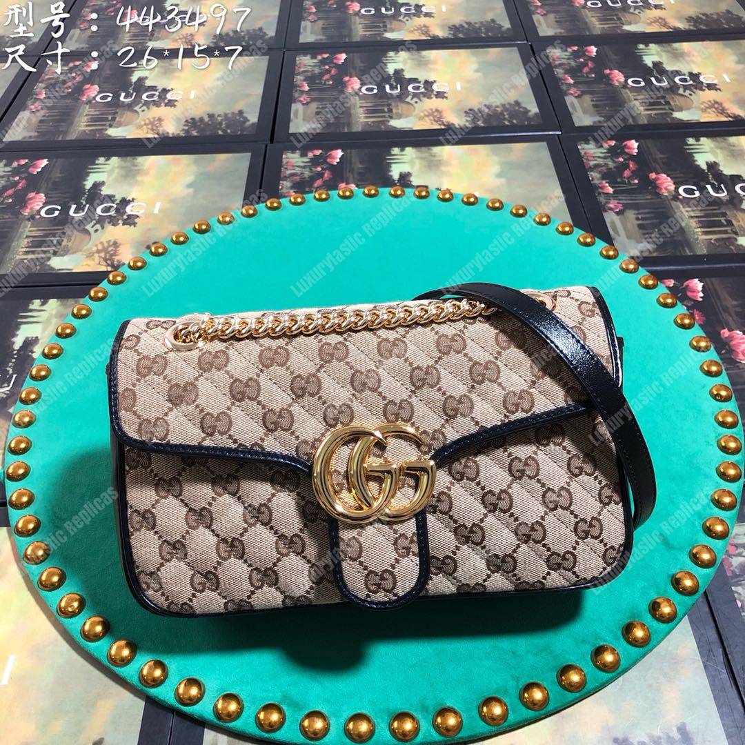 G*u*i gg marmont small shoulder bag gg canvas