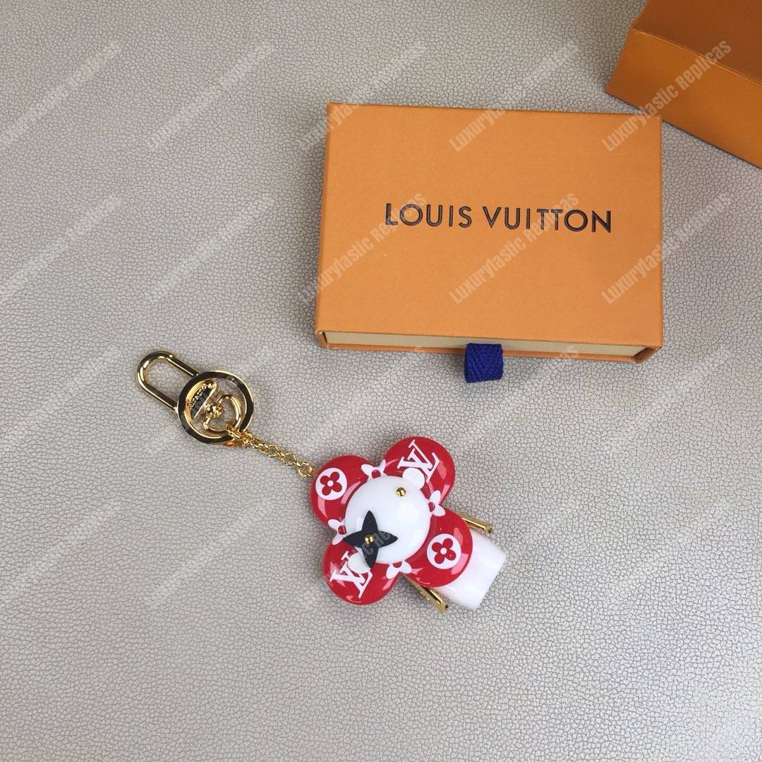 LV Vivienne Monogram Giant Bag Charm and Key Holder Red