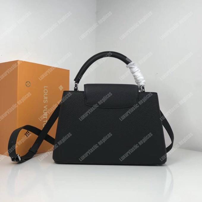 LV Capucines BB Taurillon Monogram Flowers Black