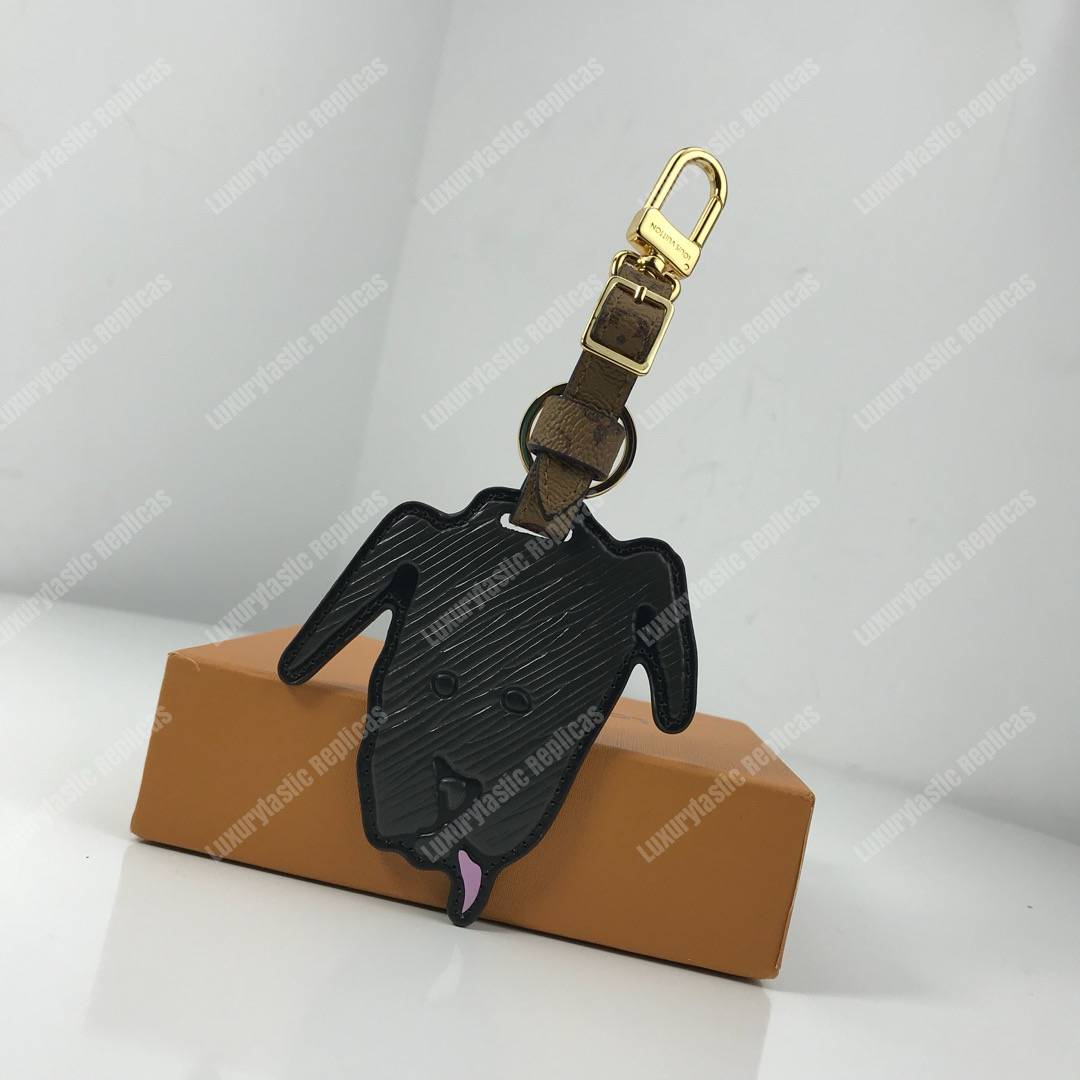 LV Catogram Bag Charm and Key Holder Dog