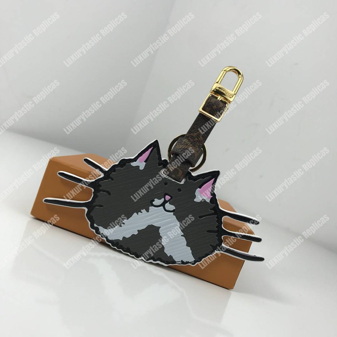 LV Catogram Bag Charm and Key Holder Cat