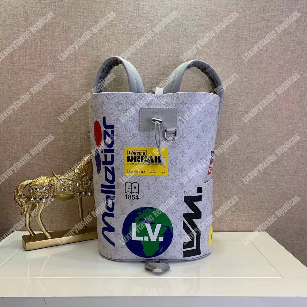 LV Chalk Backpack Monogram Blanc