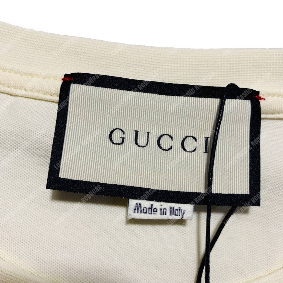 G*u*i cotton t-shirt vintage G*u*i logo white