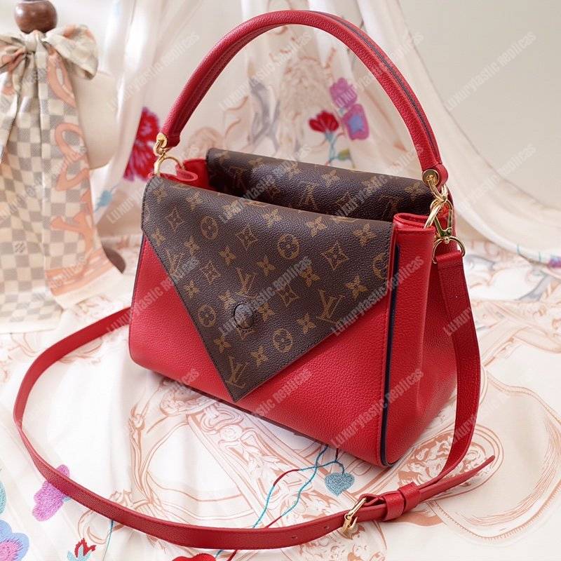 LV Double V Handbag Rubis