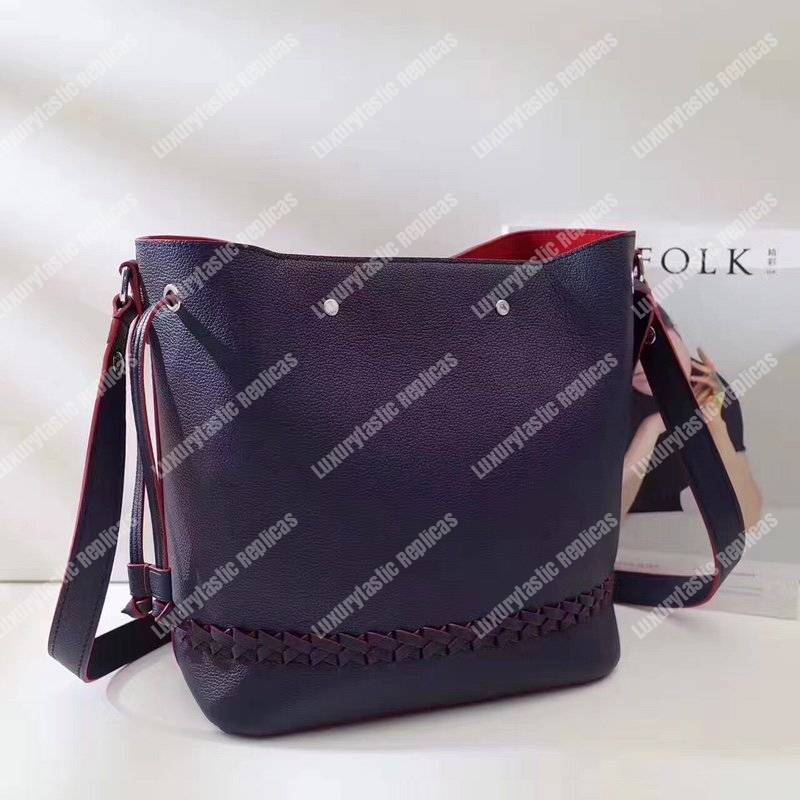 LV Lockme Bucket Marine Rouge Braided