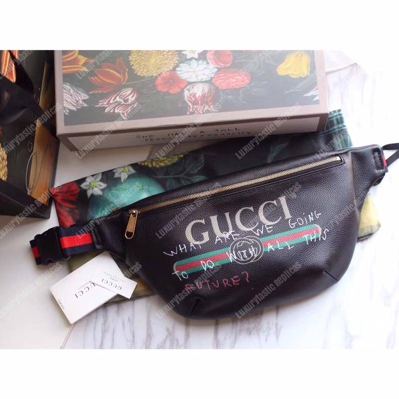 G*u*i coco capitán logo belt bag black