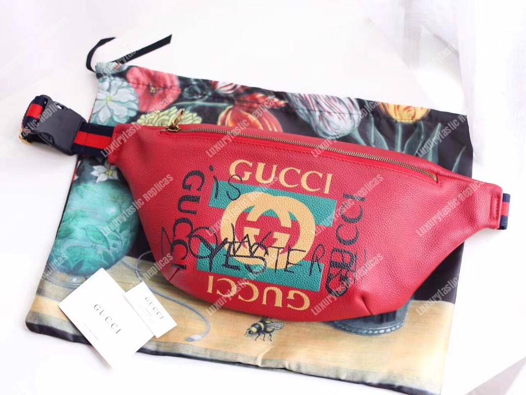 G*u*i coco capitán logo belt bag red