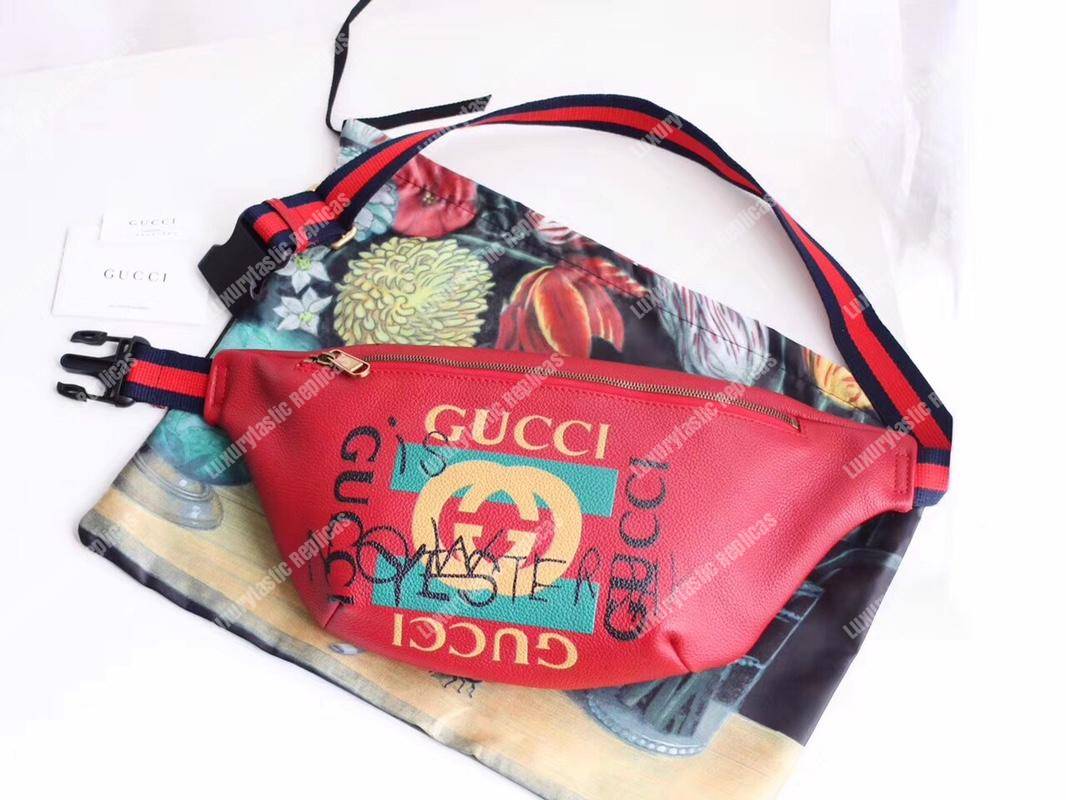 G*u*i coco capitán logo belt bag red
