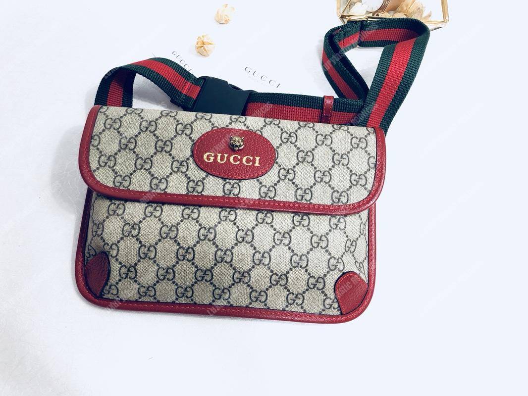 G*u*i gg sup*e belt bag red trims
